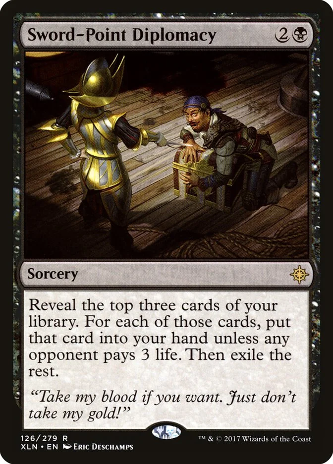 Sword-Point Diplomacy (Ixalan) - Magic: The Gathering in TCG Land