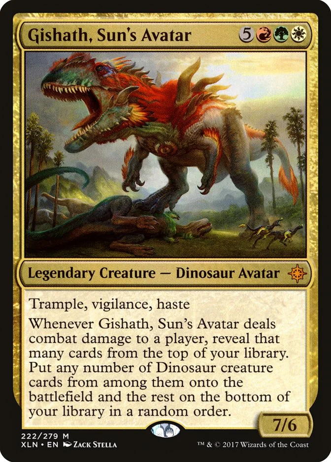 Gishath, Sun's Avatar (Ixalan) - Magic: The Gathering in TCG Land
