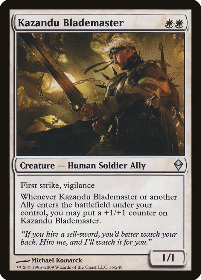 Kazandu Blademaster (Zendikar) - Magic: The Gathering in TCG Land