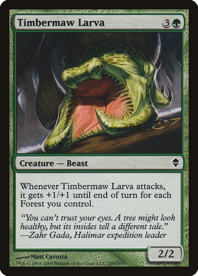 Timbermaw Larva (Zendikar) - Magic: The Gathering in TCG Land México