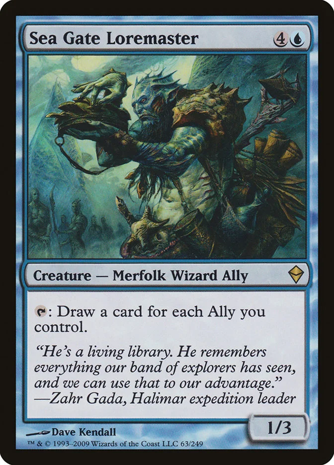 Sea Gate Loremaster (Zendikar) - Magic: The Gathering in TCG Land