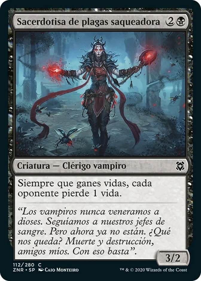 Sacerdotisa de plagas saqueadora (Zendikar Rising) - Magic: The Gathering in TCG Land