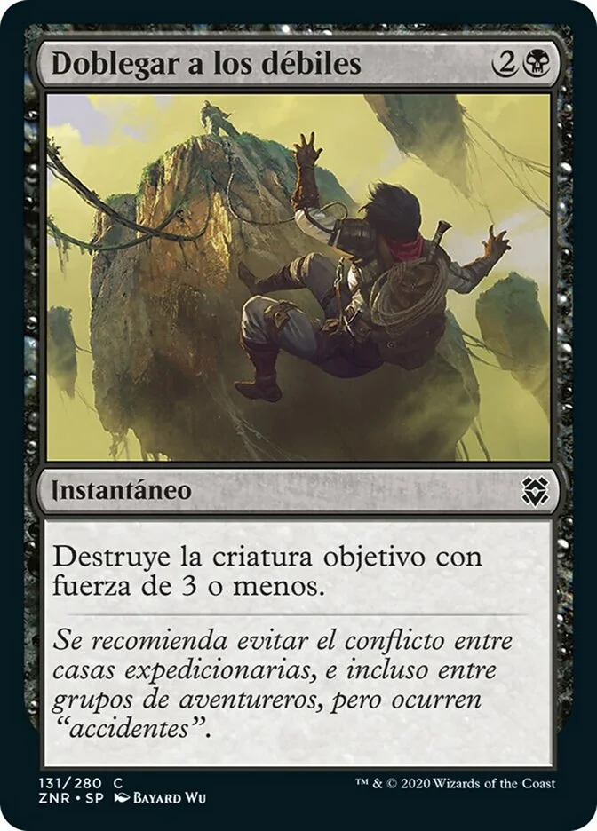 Doblegar a los débiles (Zendikar Rising) - Magic: The Gathering in TCG Land