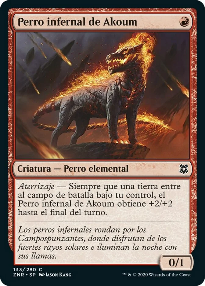 Perro infernal de Akoum (Zendikar Rising) - Magic: The Gathering in TCG Land