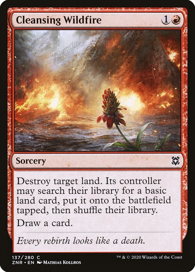 Cleansing Wildfire (Zendikar Rising) - Magic: The Gathering in TCG Land