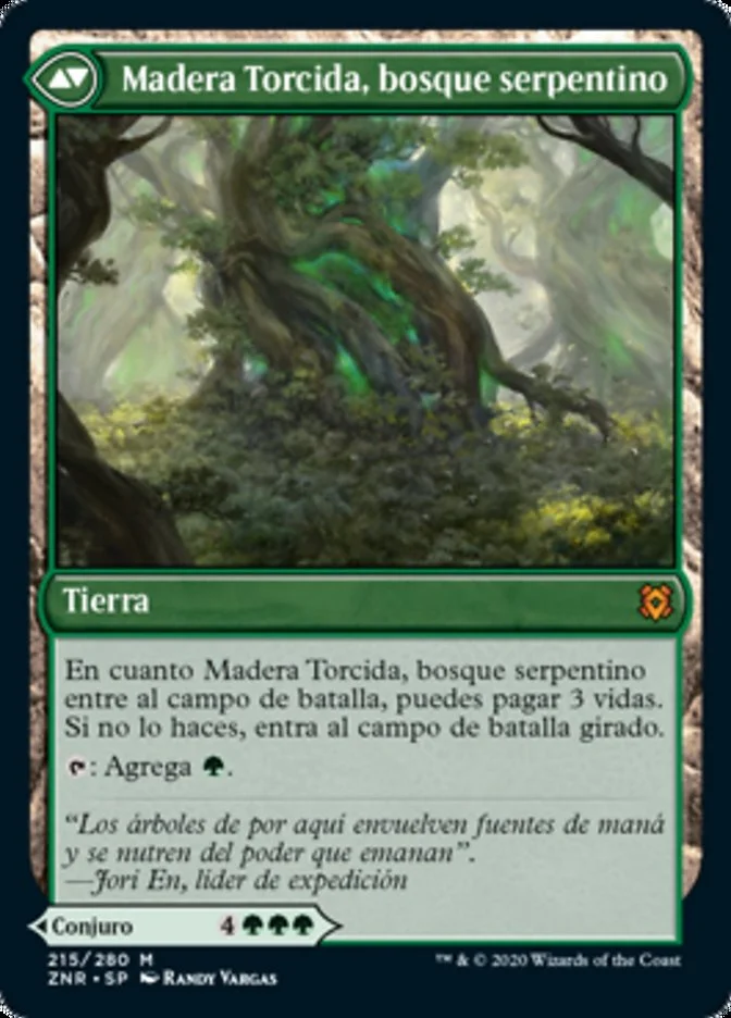 Madera Torcida, bosque serpentino (Zendikar Rising) - Magic: The Gathering in TCG Land