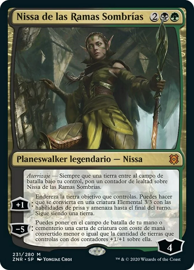 Nissa de las Ramas Sombrías (Zendikar Rising) - Magic: The Gathering in TCG Land