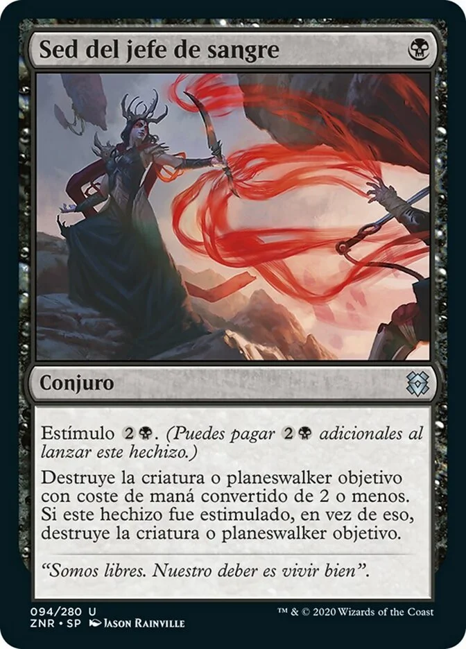 Sed del jefe de sangre (Zendikar Rising) - Magic: The Gathering in TCG Land