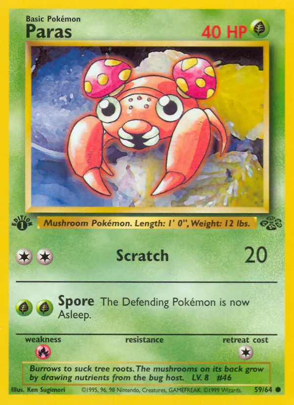 Paras (Jungle) - Pokémon in TCG Land
