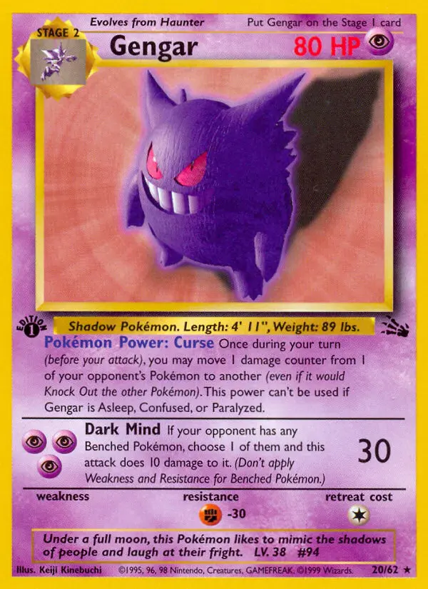 Gengar (Fossil) - Pokémon in TCG Land México