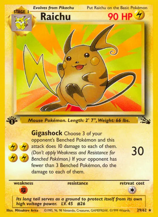 Raichu (Fossil) - Pokémon in TCG Land México