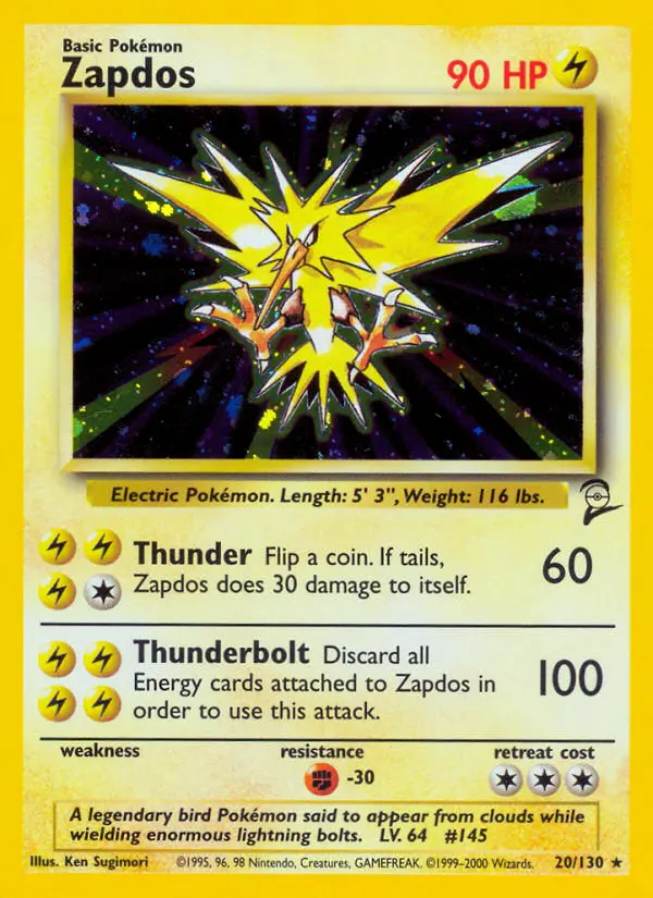 Zapdos (Base Set 2) - Pokémon in TCG Land México
