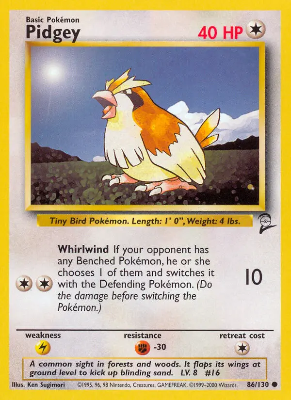 Pidgey (Base Set 2) - Pokémon in TCG Land México