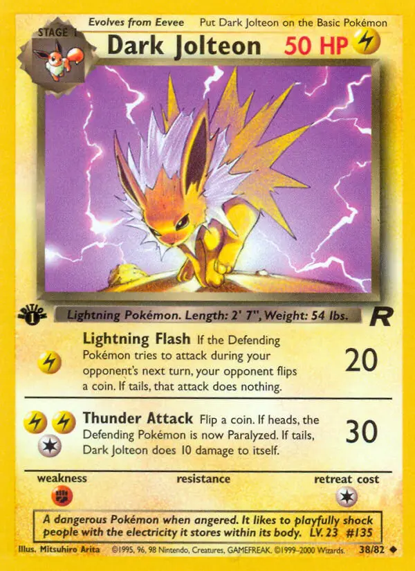 Dark Jolteon (Team Rocket) - Pokémon in TCG Land