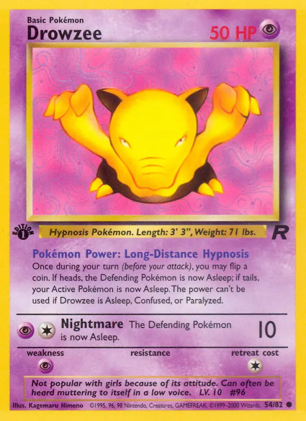 Drowzee (Team Rocket) - Pokémon in TCG Land México