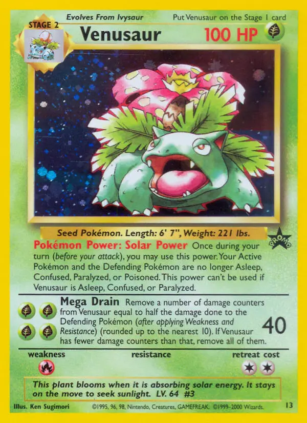 Venusaur (Wizards Black Star Promos) - Pokémon in TCG Land