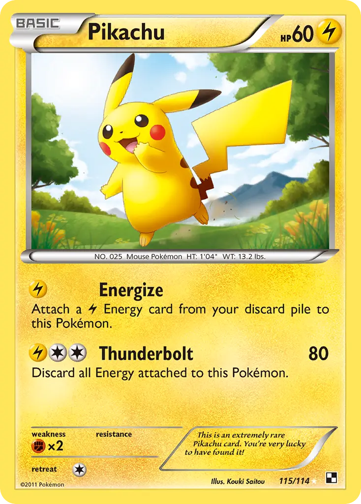 Pikachu (Black & White) - Pokémon in TCG Land