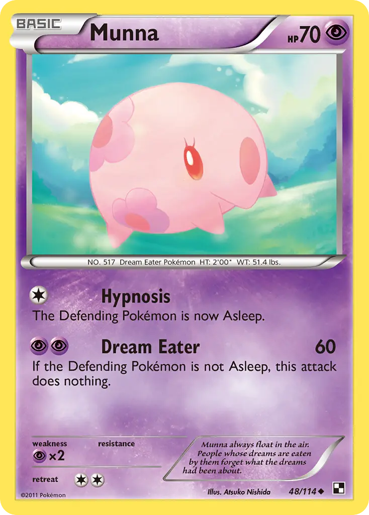 Munna (Black & White) - Pokémon in TCG Land
