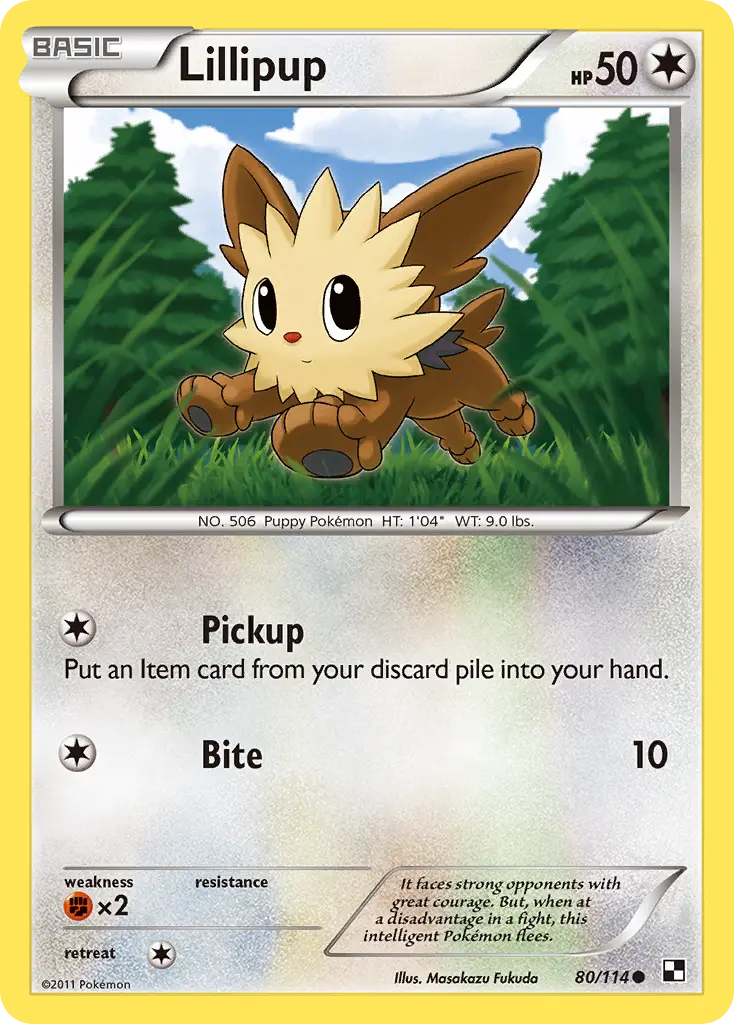 Lillipup (Black & White) - Pokémon in TCG Land