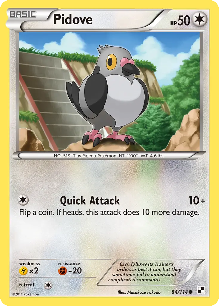 Pidove (Black & White) - Pokémon in TCG Land