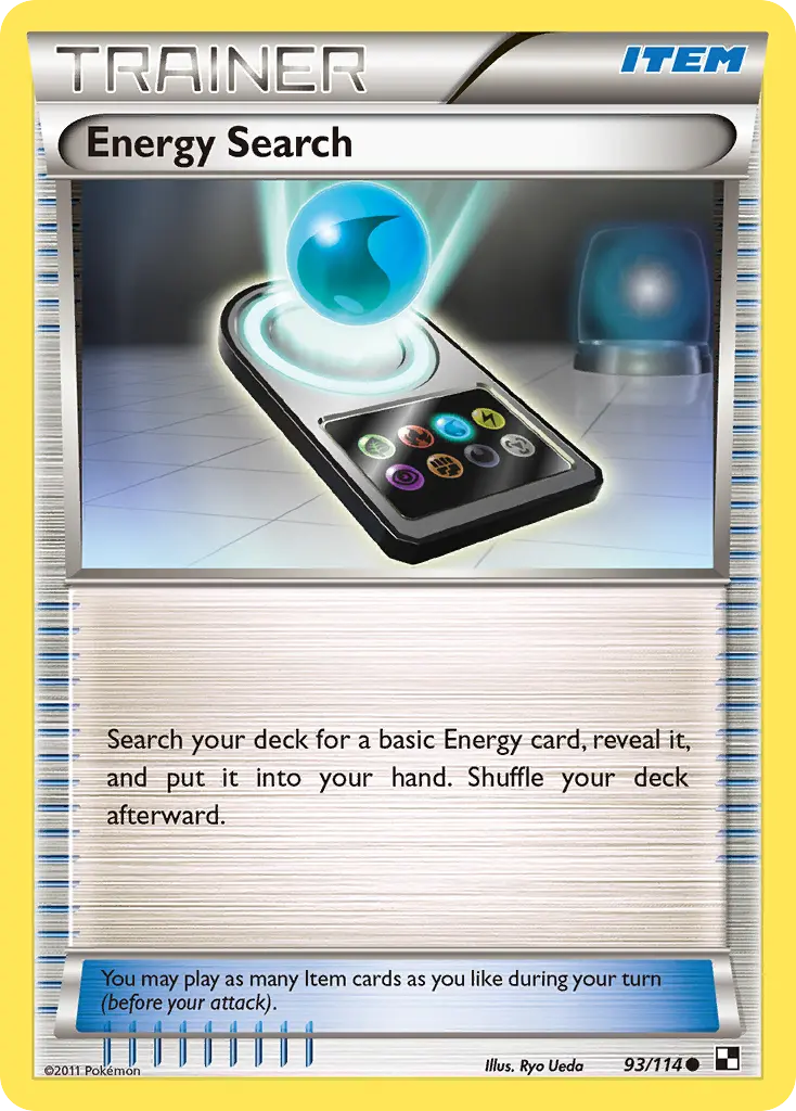 Energy Search (Black & White) - Pokémon in TCG Land México