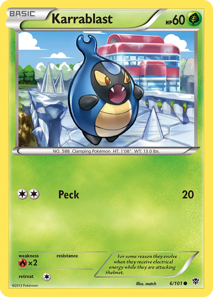 Karrablast (Plasma Blast) - Pokémon in TCG Land México