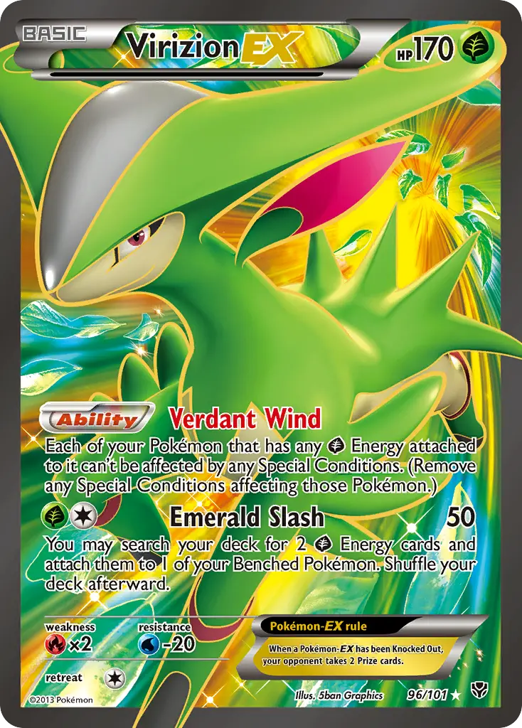 Virizion-EX (Plasma Blast) - Pokémon in TCG Land México