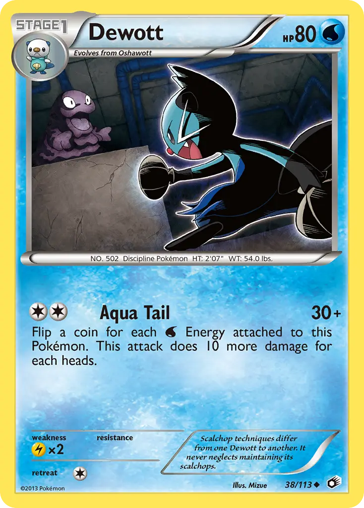 Dewott (Legendary Treasures) - Pokémon in TCG Land