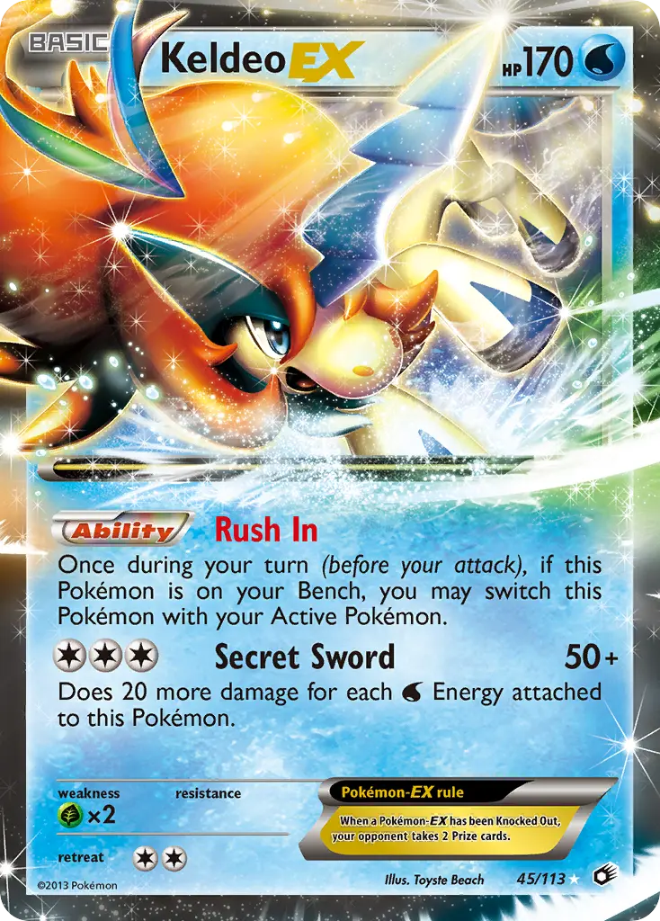Keldeo-EX (Legendary Treasures) - Pokémon in TCG Land México