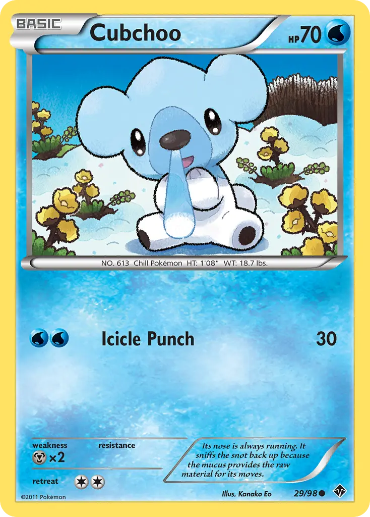 Cubchoo (Emerging Powers) - Pokémon in TCG Land México