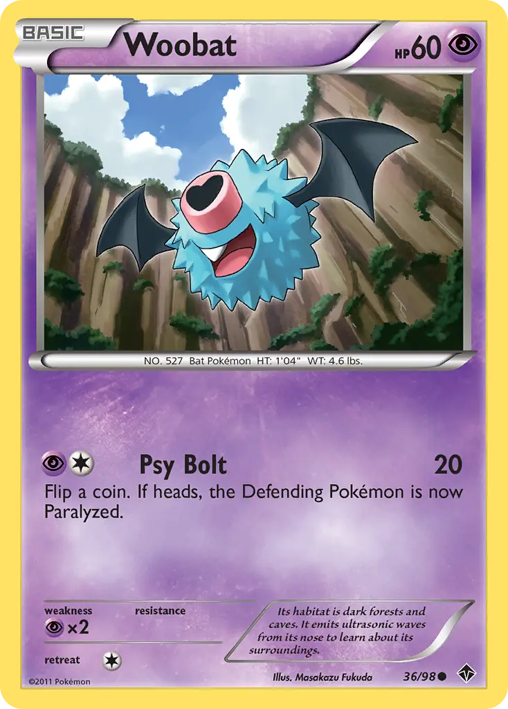 Woobat (Emerging Powers) - Pokémon in TCG Land