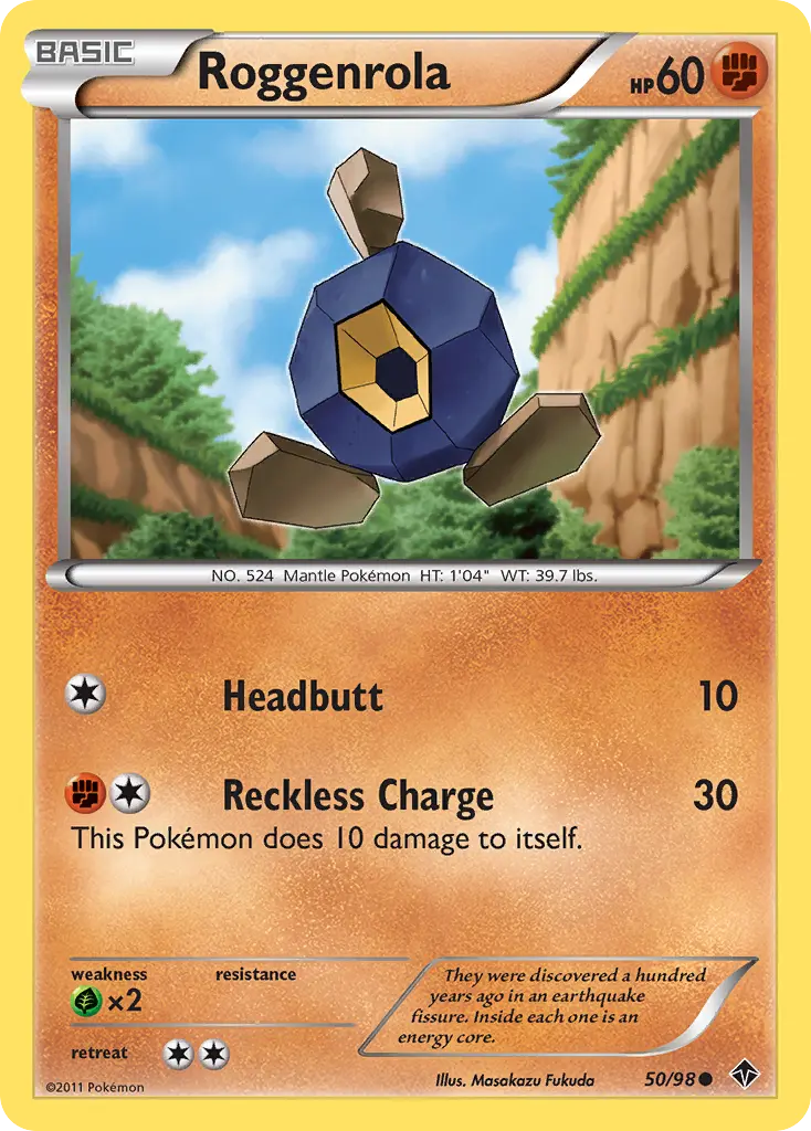 Roggenrola (Emerging Powers) - Pokémon in TCG Land