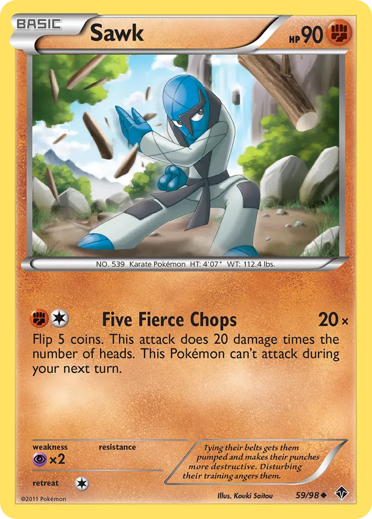 Sawk (Emerging Powers) - Pokémon in TCG Land México
