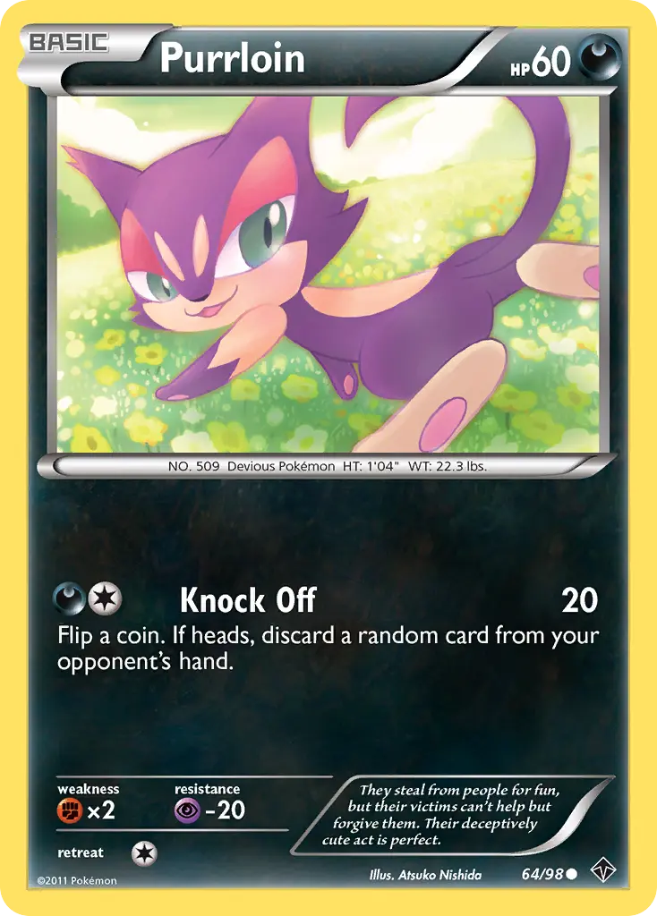 Purrloin (Emerging Powers) - Pokémon in TCG Land