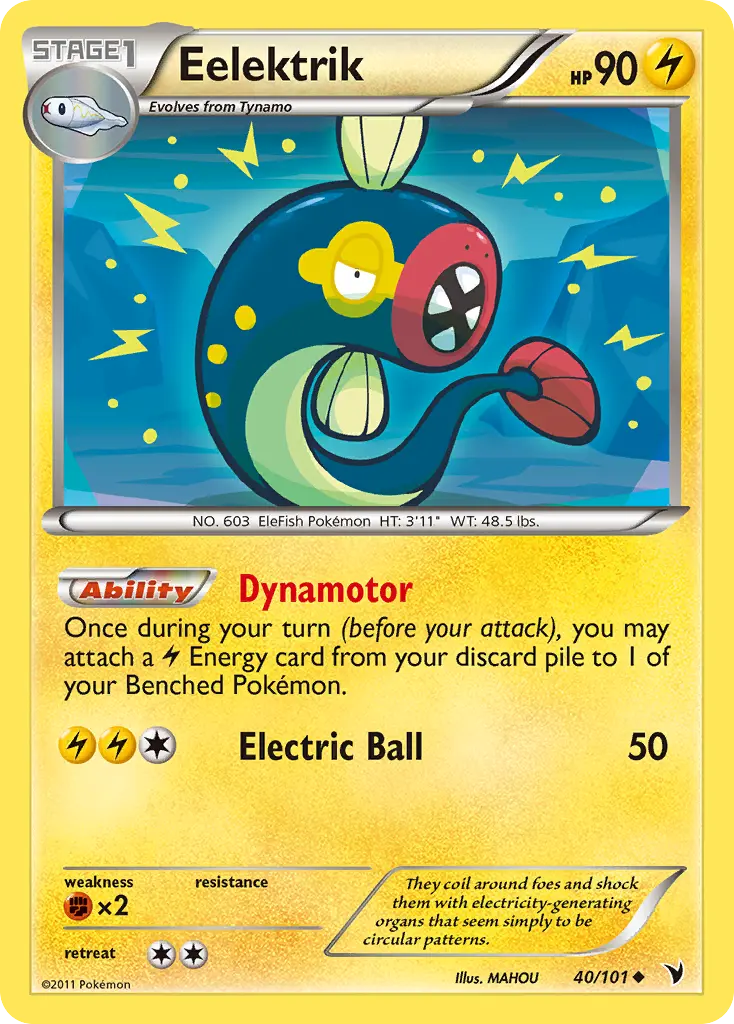 Eelektrik (Noble Victories) - Pokémon in TCG Land