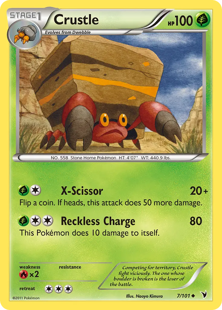 Crustle (Noble Victories) - Pokémon in TCG Land