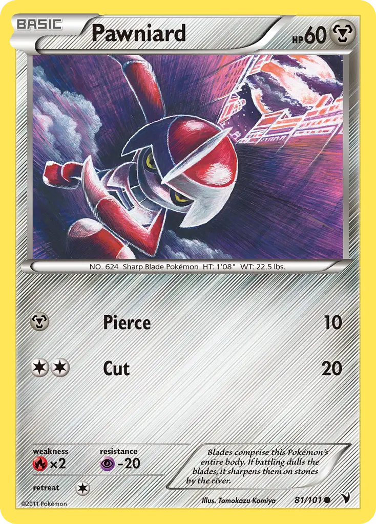 Pawniard (Noble Victories) - Pokémon in TCG Land México
