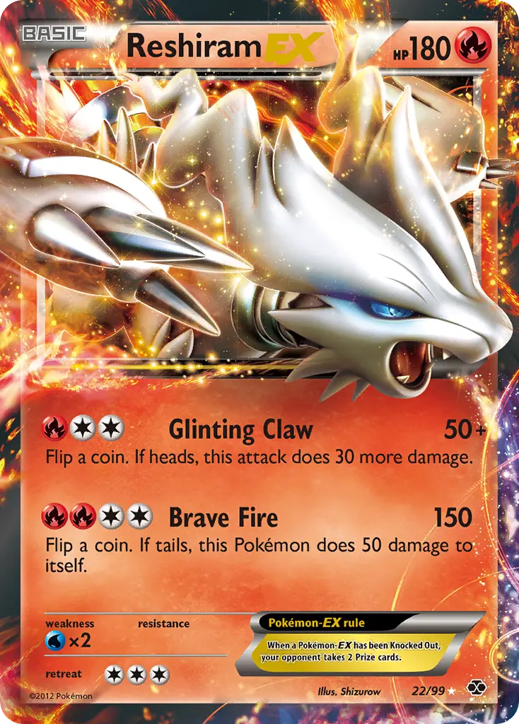 Reshiram-EX (Next Destinies) - Pokémon in TCG Land México