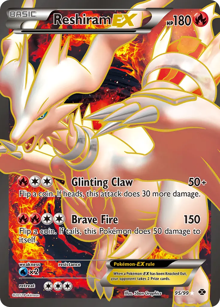 Reshiram-EX (Next Destinies) - Pokémon in TCG Land México