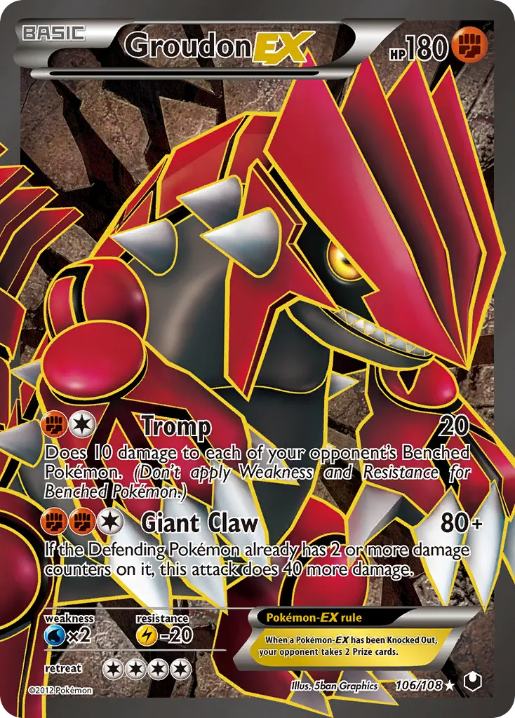 Groudon-EX (Dark Explorers) - Pokémon in TCG Land México