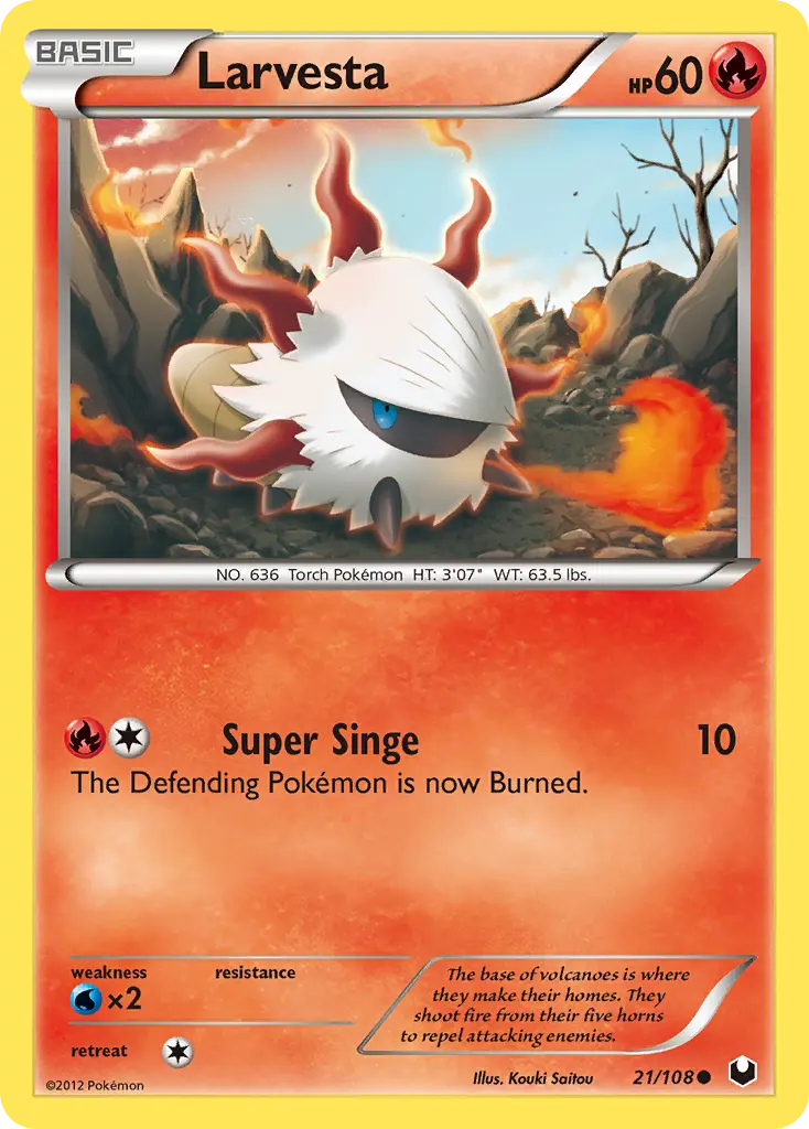 Larvesta (Dark Explorers) - Pokémon in TCG Land