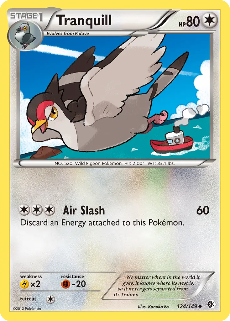 Tranquill (Boundaries Crossed) - Pokémon in TCG Land