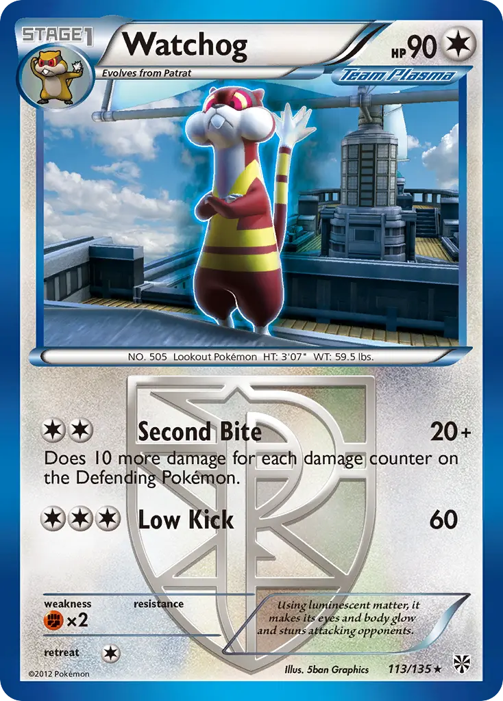 Watchog (Plasma Storm) - Pokémon in TCG Land
