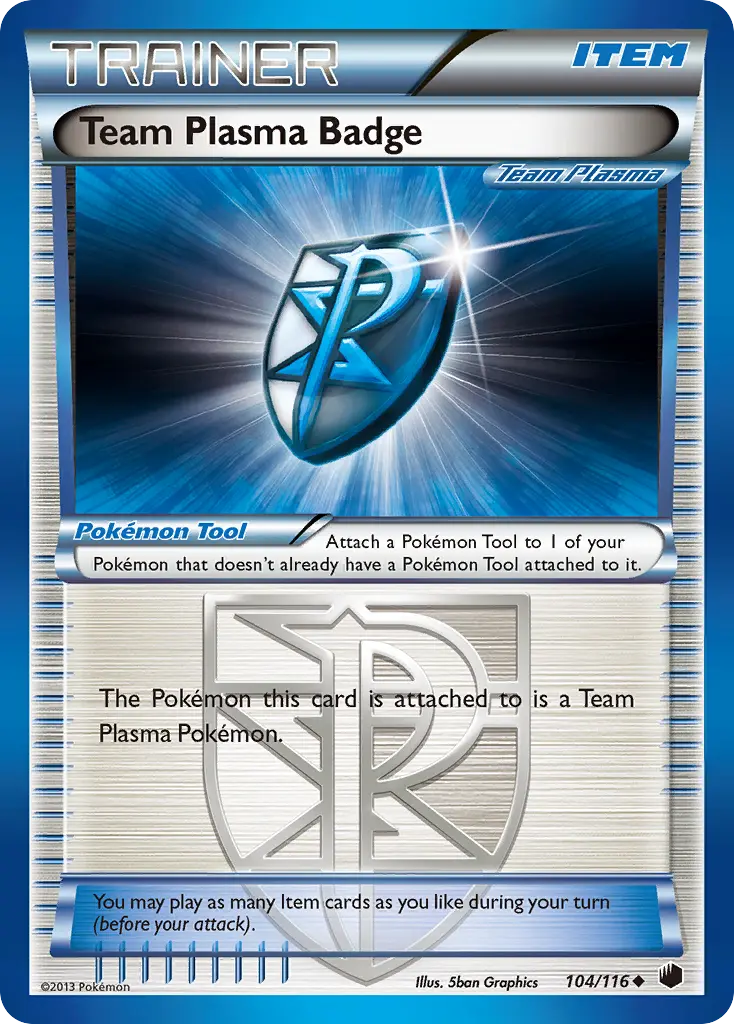 Team Plasma Badge (Plasma Freeze) - Pokémon in TCG Land México