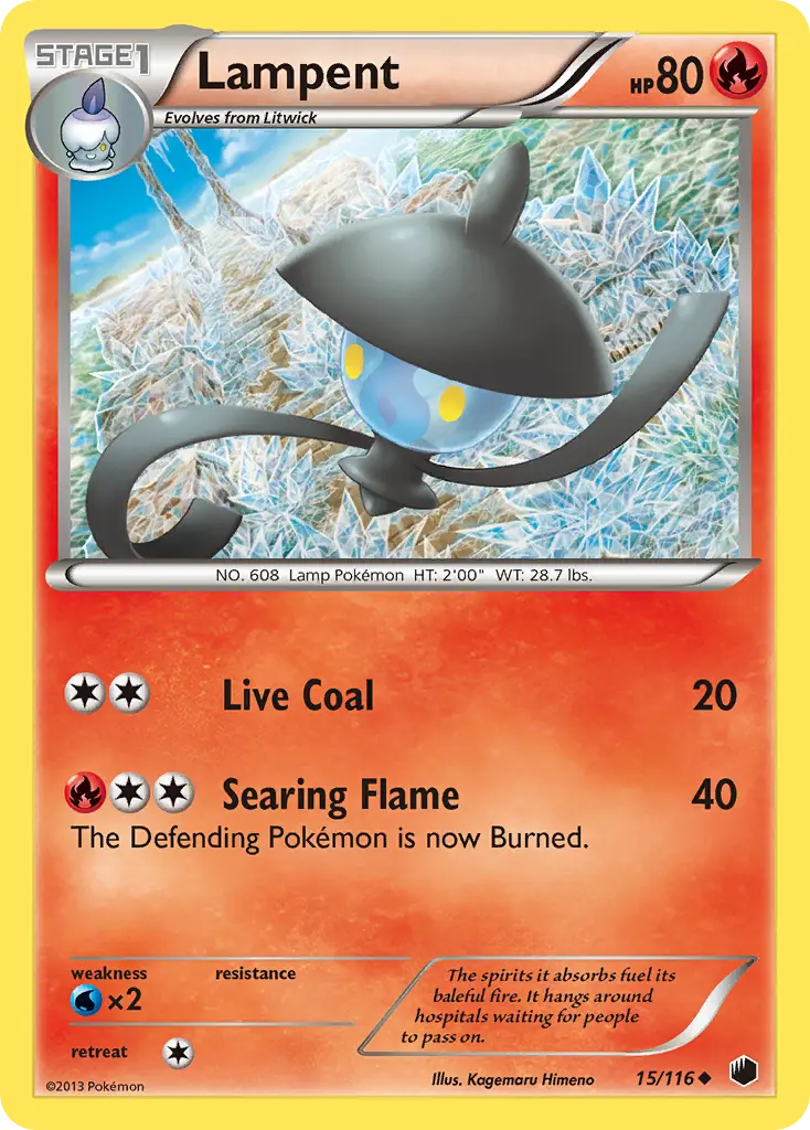 Lampent (Plasma Freeze) - Pokémon in TCG Land