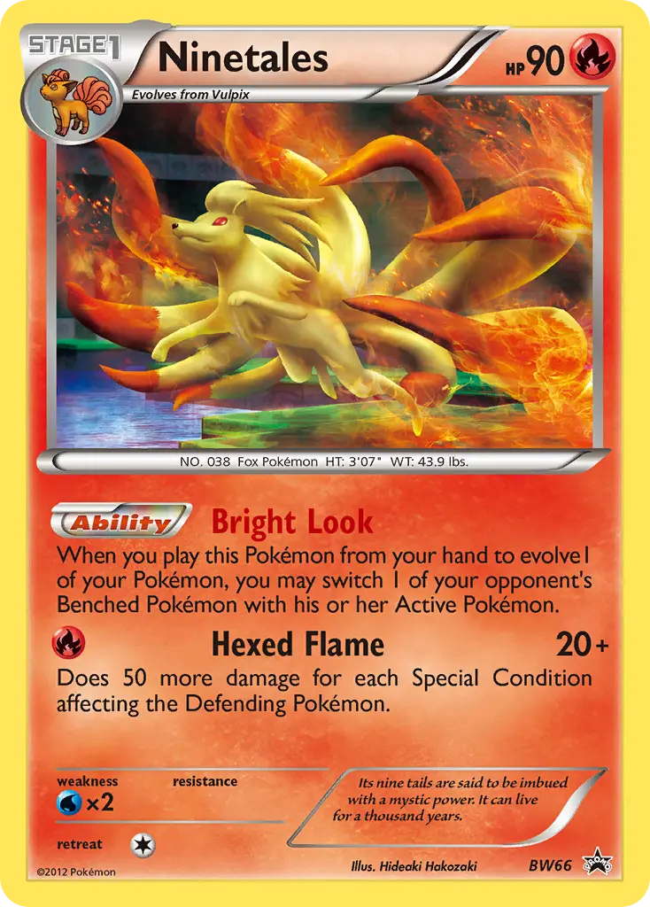 Ninetales (BW Black Star Promos) - Pokémon in TCG Land