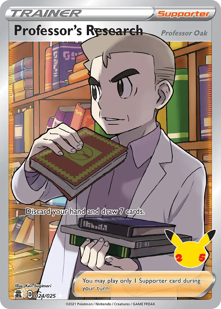 Professor's Research (Professor Oak) (Celebrations) - Pokémon in TCG Land