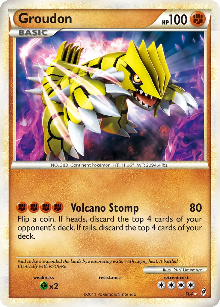 Groudon (Call of Legends) - Pokémon in TCG Land México