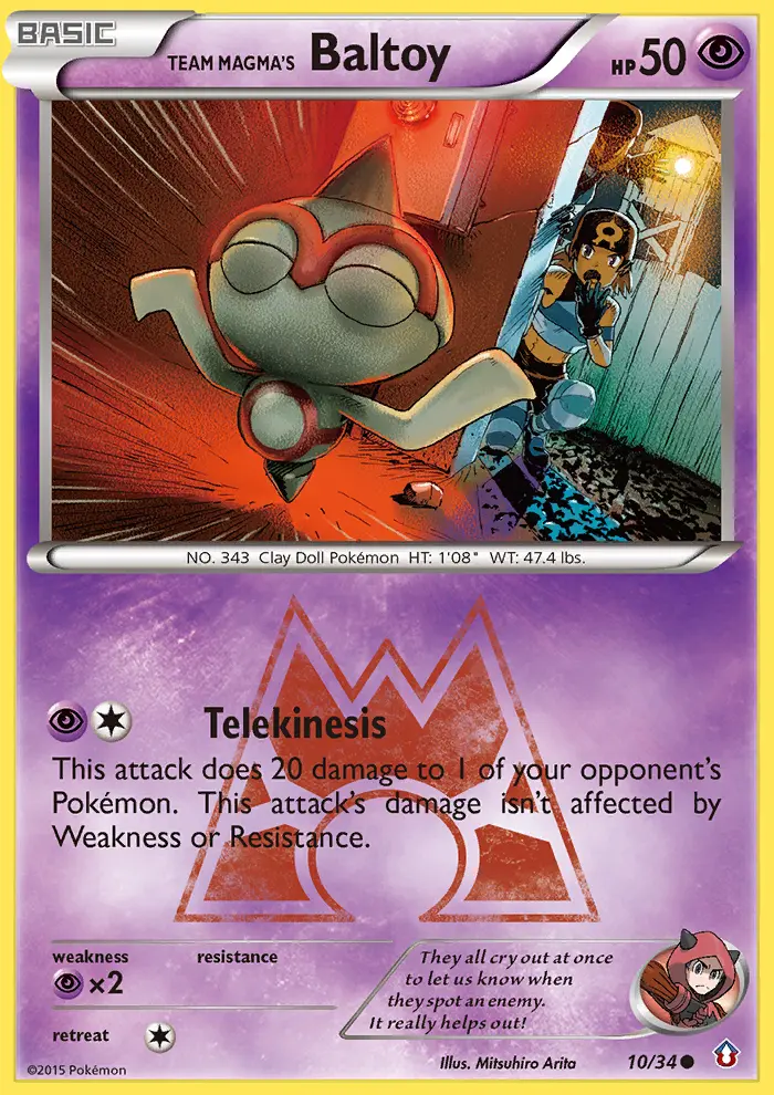 Team Magma's Baltoy (Double Crisis) - Pokémon in TCG Land