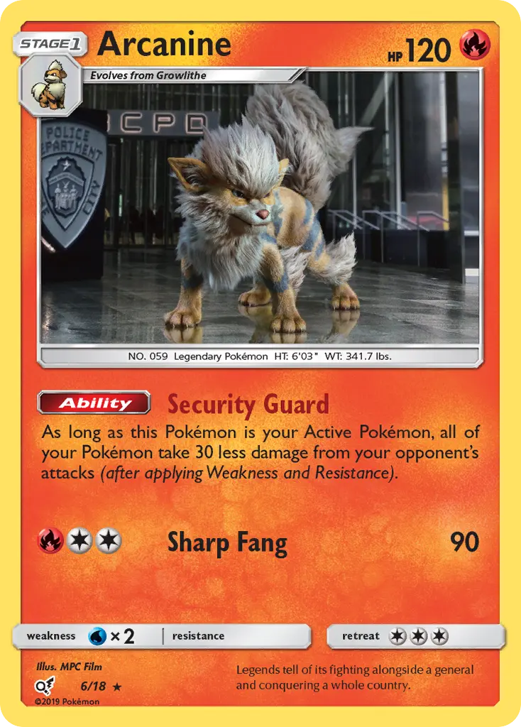 Arcanine (Detective Pikachu) - Pokémon in TCG Land